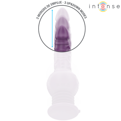 INTENSE - VIBRATEUR MULTIFONCTION TATUM AVEC VIBRATION DE HAUT EN BAS 24 CM VIOLET