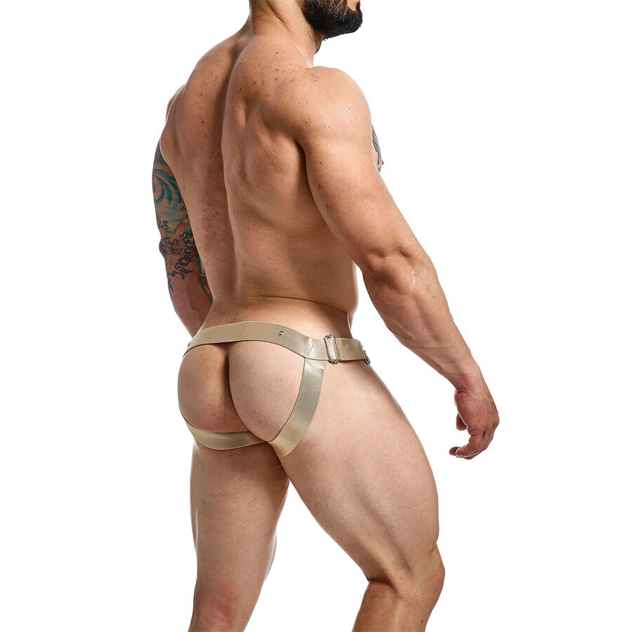 MOB - DNGEON JOCKSTRAP ANNEAU PÉNITENTIAIRE DORÉ TAILLE UNIQUE
