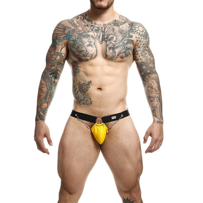 MOB - JOCKSTRAP JAUNE DNGEON AVEC CHAÎNES TAILLE UNIQUE