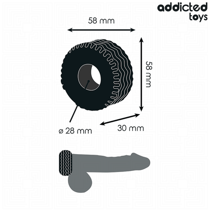 ADDICTED TOYS - ANNEAU PÉNITENSIF EXTRA ÉPAIS