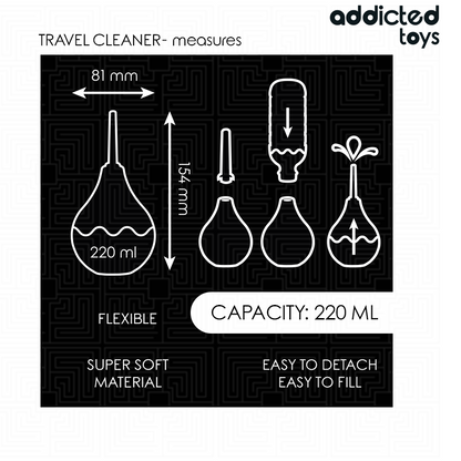 ADDICTED TOYS - NETTOYANT ANAL DE VOYAGE TAILLE L 220 ML