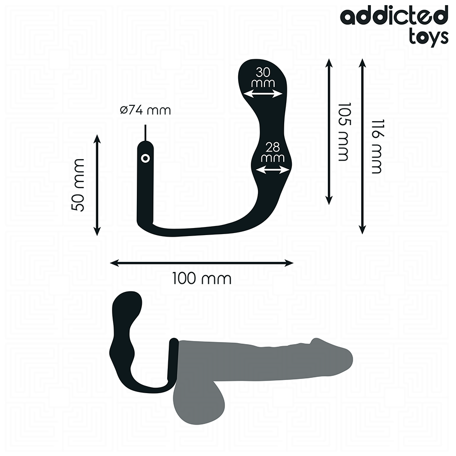 ADDICTED TOYS - PLUG ANAL AVEC ANNEAU MODÈLE 3