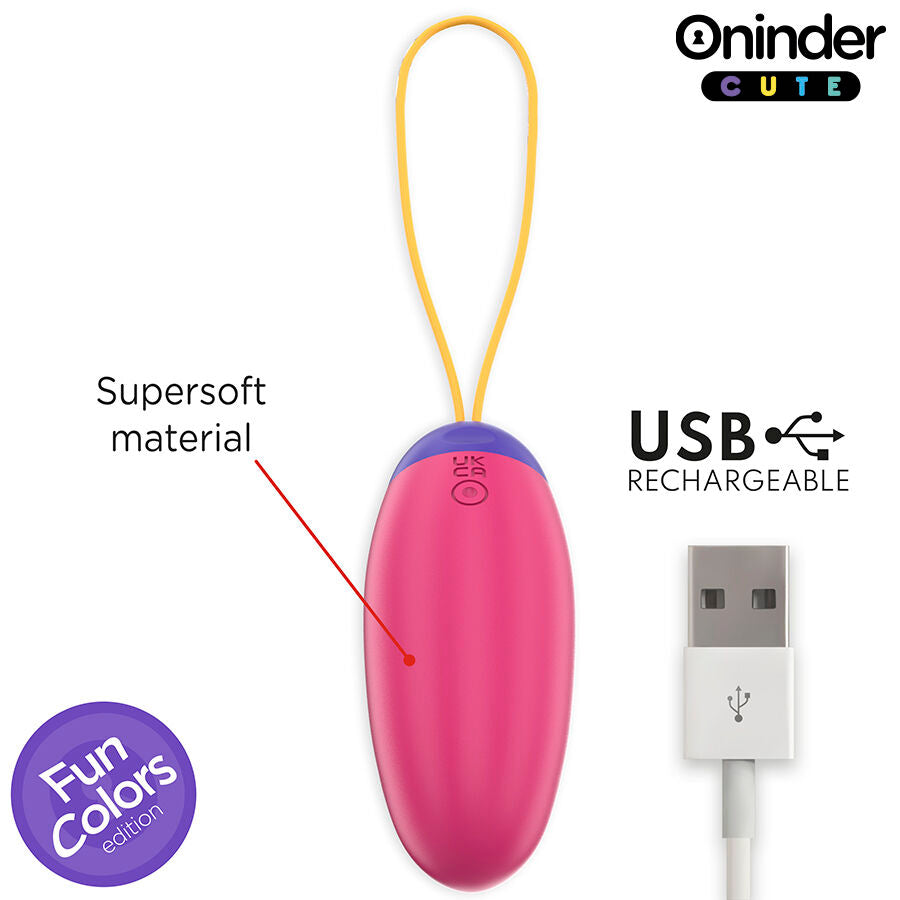 ONINDER CUTE - ŒUF EN SILICONE À VIBRATION ET À ONDE AMOUREUX - APPLICATION GRATUITE DANS LE MONDE ENTIER