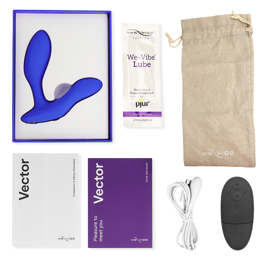 WE-VIBE - MASSEUR DE PROSTATE VECTOR+ BLEU