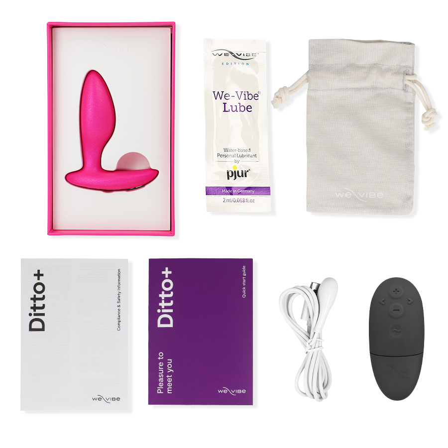 WE-VIBE - DITTO+ VIBRATEUR ANAL PLUG ROSE