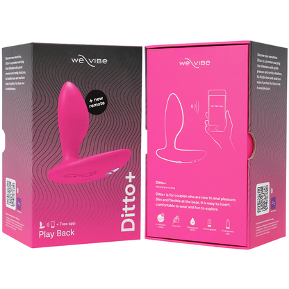 WE-VIBE - DITTO+ VIBRATEUR ANAL PLUG ROSE