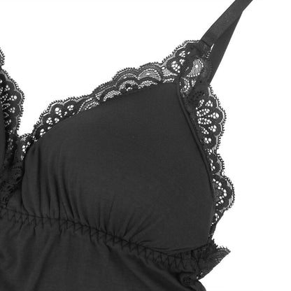 SUBBLIME - TEDDY DÉTAIL DENTELLE FLORALE NOIR L/XL