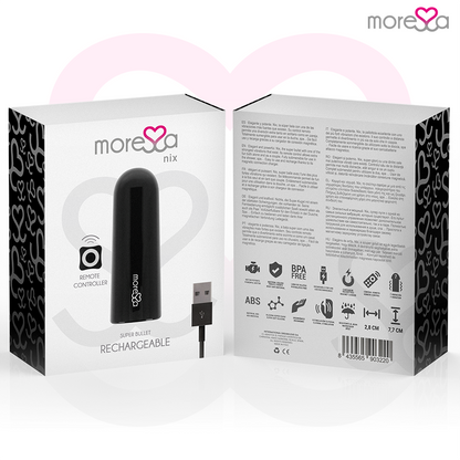 MORESSA - NIX VIBRATEUR TÉLÉCOMMANDE NOIR