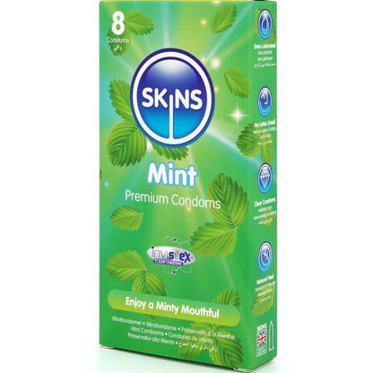 SKINS - PACK DE 8 PRÉSERVATIFS PREMIUM MENTHE