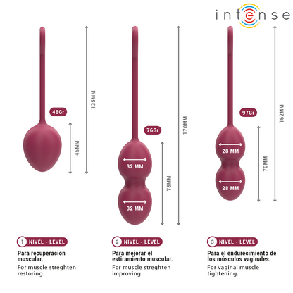 INTENSE - KIT CHARLI KEGEL BALL BOURGOGNE