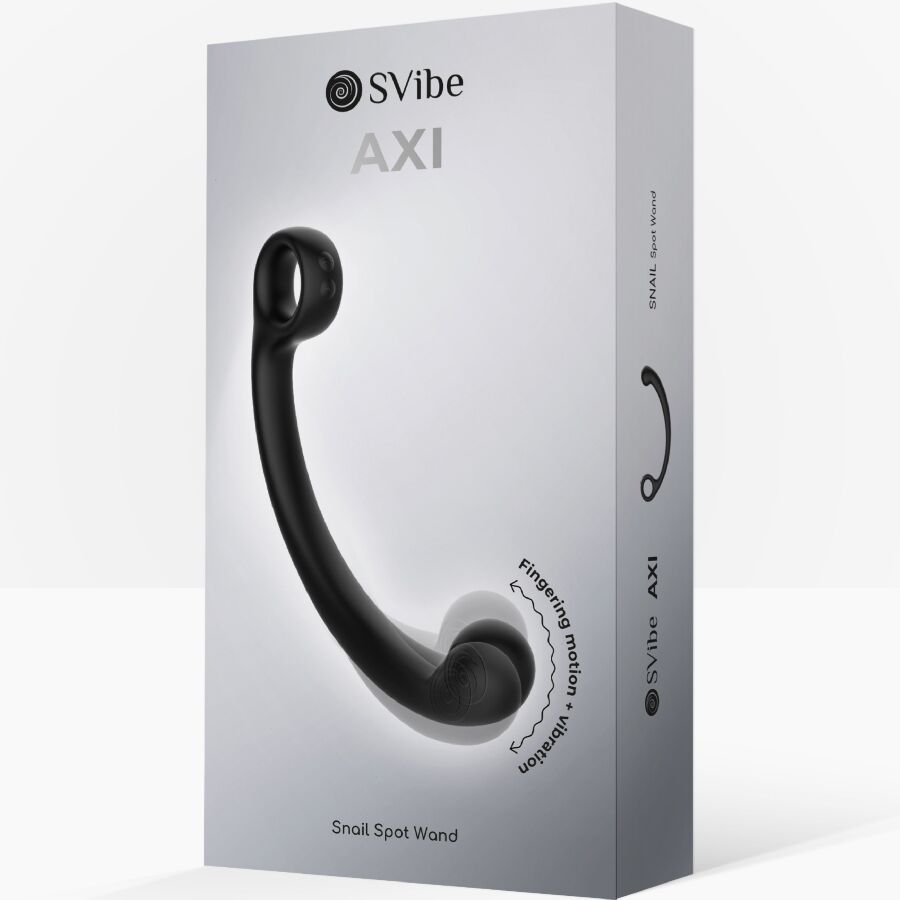 SNAIL VIBE - BAGUETTE DE MASSAGE VIBRANTE AXI NOIRE