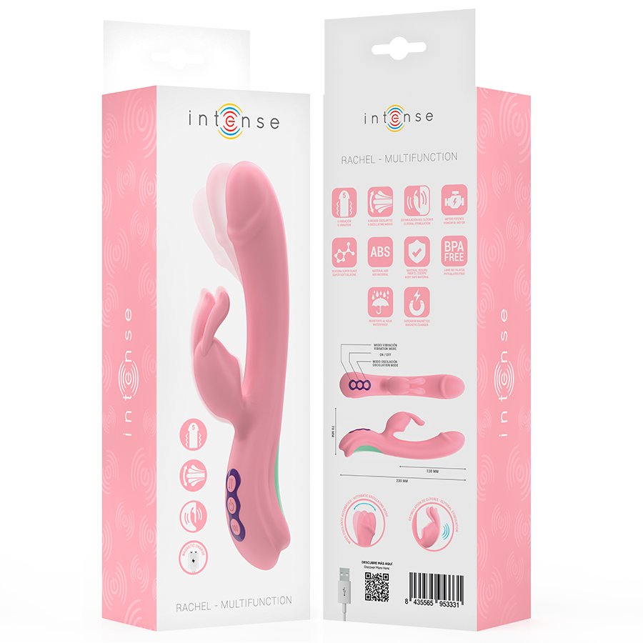 Vibrateur Rabbit Rachel | Point G Oscillant | Intense | Rose