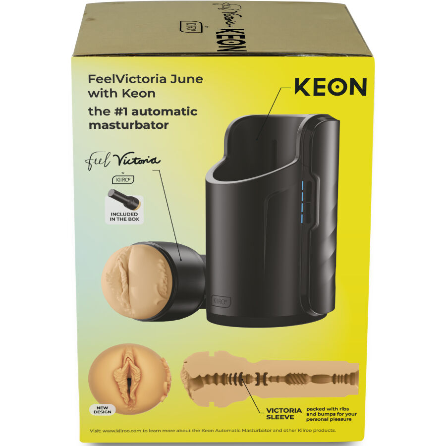 KIIROO - KEON WIFI COMBO VICTORIA JUNE MASTURBATEUR AUTOMATIQUE + FEEL STROKER