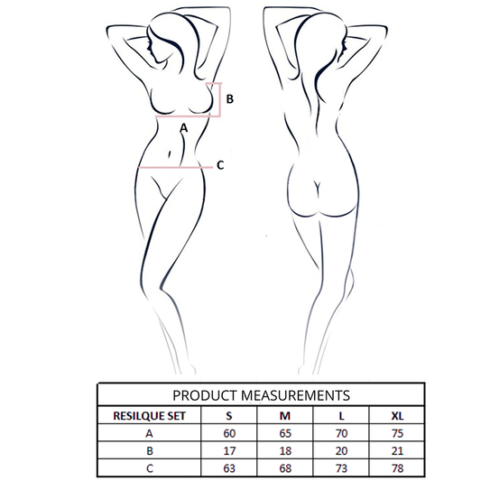 PASSION - ENSEMBLE SOUTIEN-GORGE + STRING RESILQUE NOIR L/XL