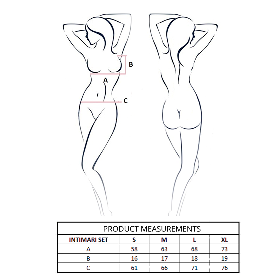 PASSION - ENSEMBLE SOUTIEN-GORGE + CULOTTE INTIMARI ROSE S/M