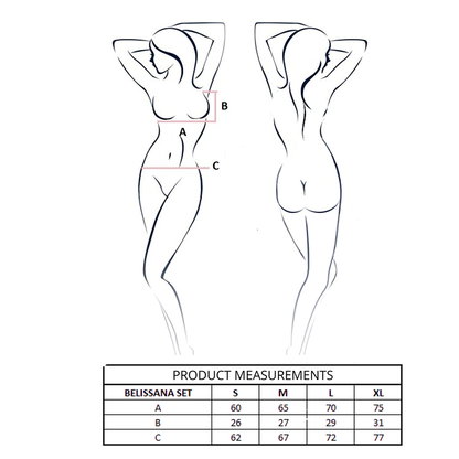 PASSION - ENSEMBLE SOUTIEN-GORGE + STRING BELISSANA BLEU S/M