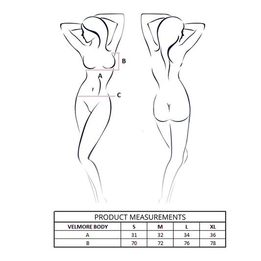 PASSION - BODY VELMORE BLEU L/XL