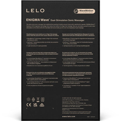 LELO - ENIGMA WAVE VIBRATION TRIPLE MASSAGER NOIR
