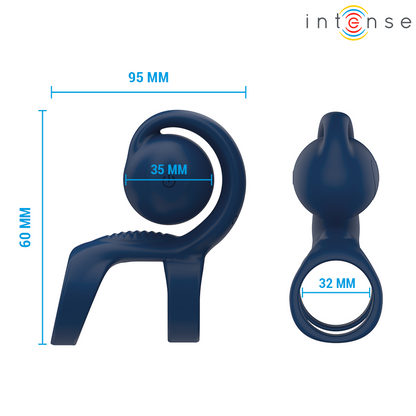 INTENSE - TYSON COCK RING AVEC BOULE VIBRANTE Ø 3,2 CM
