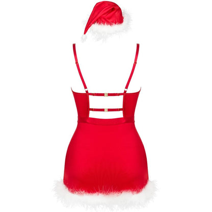 LIVCO CORSETTI FASHION - AGETHE LC 90607 CHEMISE + STRING + BONNET DE NOËL L/XL