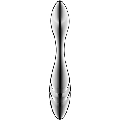 SATISFYER - PURE GRAVITY 3 GODEMICHET DOUBLE EXTRÉMITÉ EN ACIER INOXYDABLE