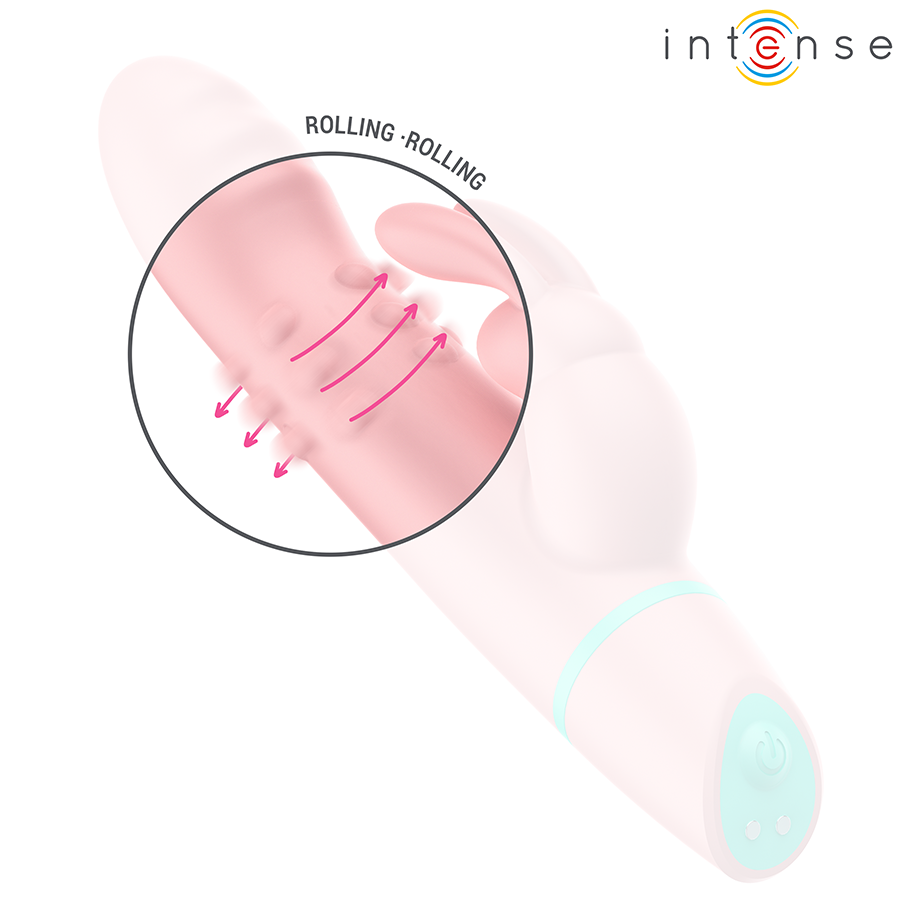 INTENSE - STIMULATEUR ALVIN RABBIT ET VIBRATEUR À ROULEMENT + OSCILLANT