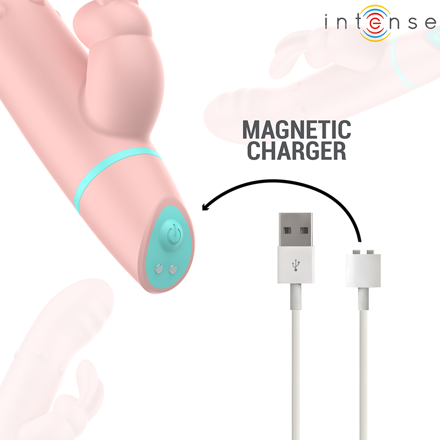 INTENSE - STIMULATEUR ALVIN RABBIT ET VIBRATEUR À ROULEMENT + OSCILLANT