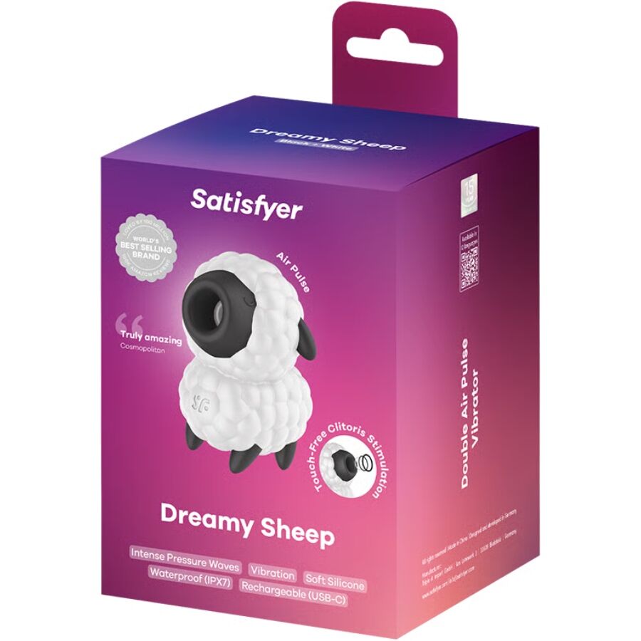 SATISFYER - VIBRATEUR MOUTON DE RÊVE ET STIMULATEUR À IMPULSIONS D'AIR