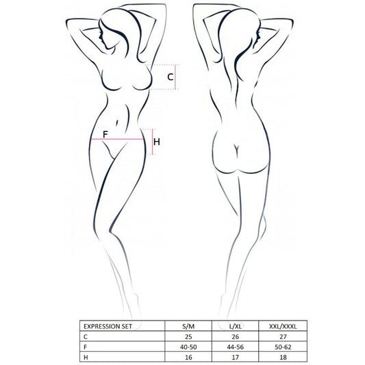 PASSION - ENSEMBLE EXPRESSION FEMME TAILLE L/XL FETISH