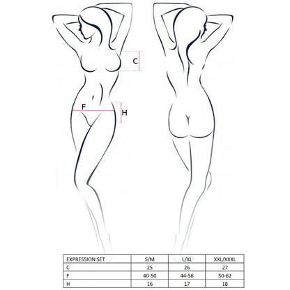 PASSION - ENSEMBLE EXPRESSION FEMME TAILLE L/XL FETISH