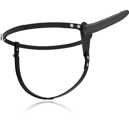 FETISH SUBMISSIVE HARNESS - VIBRATEUR SILICONE NOIR 15 CM